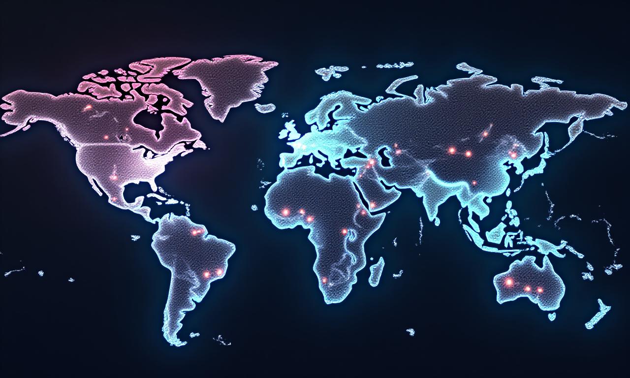 Global logistics network visualization